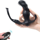 ARMONY - ANILLO VIBRADOR DE PRÓSTATA ANAL Y CONTROL REMOTO KNIGHT NEGRO